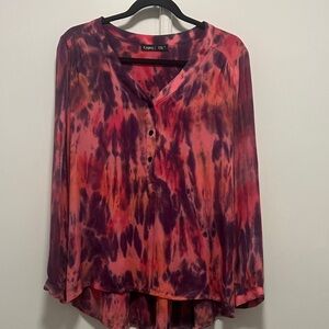 Gypsy 5 Tie-Dye silk blouse 🩷💜